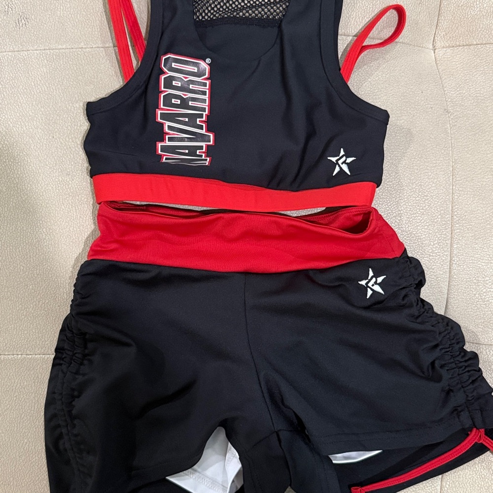 Rebel Navarro Black and Red Athletic Set size YS